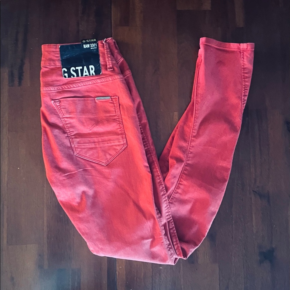 G Star Raw Denim Red Size 27